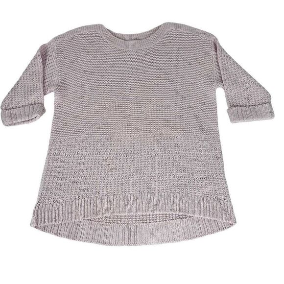 Chico’s Sweater Size 3 or XL Subtle Shine Naomi Pullover Pink Gold - Picture 1 of 8